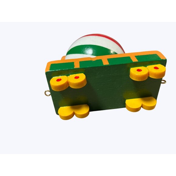 Christmas Train Ornament Car With Striped Ball Decoration Avon Gift Collection - Picture 8 of 11